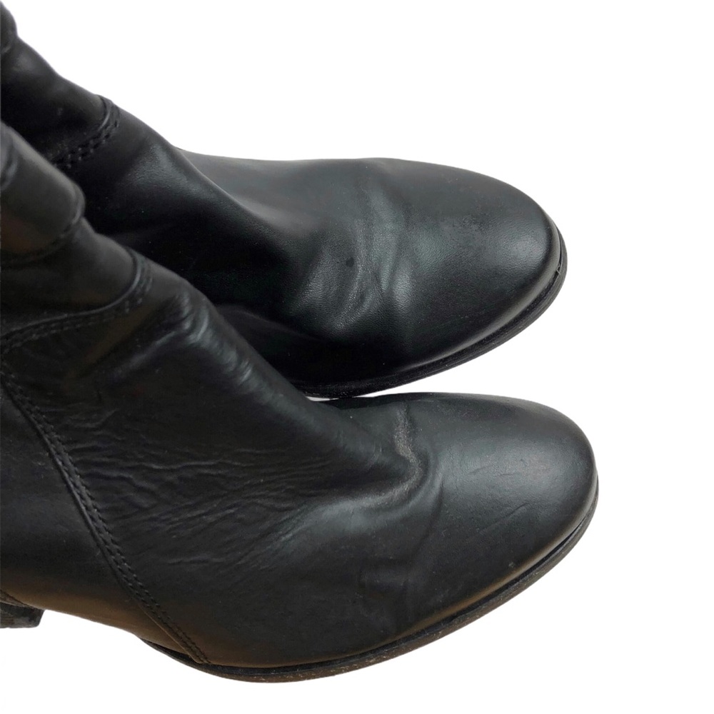 Frye Black Leather Patty Riding Booties - Picture 5 of 6